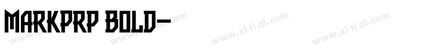 MarkPrp Bold字体转换